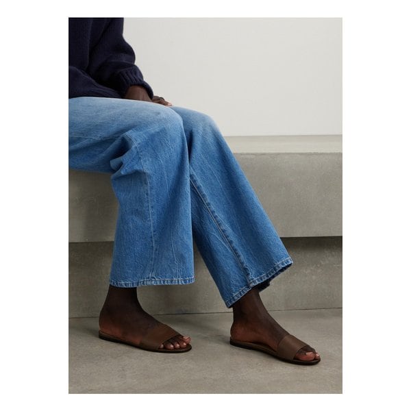 시그넘 가죽 슬라이더 브라운 1647597359099122