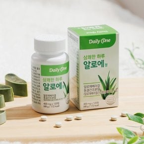 상쾌한 하루 알로에정 알로에 베라 겔 600mg X 120정 1통