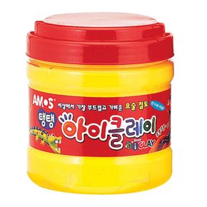 아모스 탱탱 아이클레이 대용량 버킷 400g 노랑