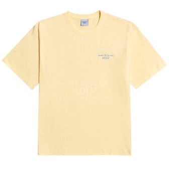 아크메드라비 ADLV BASIC SHORT SLEEVE TSHIRT 2 LIGHT YELLOW 베이직2 옐로우 SSBLN2-LYL