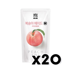 유어스 복숭아에이드 M 아이스파우치음료 230ml x 20개