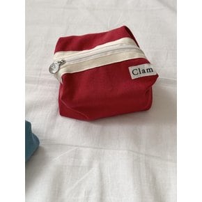 라운드 파우치 _ 레드