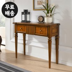 베나 엔틱 마호가니 원목 콘솔 서랍장 (900/브라운)