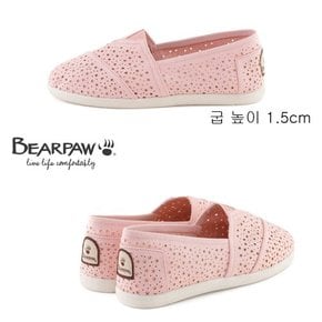 베어파우(BEARPAW)21SS 여성 SAGE PUNCHED 슬립온 핑크(K3300079)