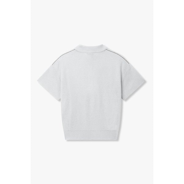 메탈릭 울 블렌드 카라 풀오버 IA16152140171