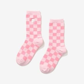 키즈 1200FK3SCG1005XPIK 아동양말추천 키즈니삭스추천 Girls 체커보드 장