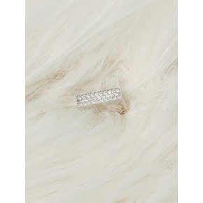 [WHITE] SIGNET SERIES FLAT RING 4