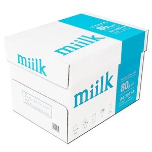 miilk 밀크 A4 복사용지 A4용지 80g 2000매 1BOX