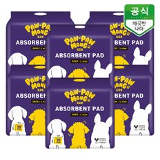 깨끗한나라 포포몽 흡수력 좋은 강아지 배변 패드 대형 20매 x 6팩
