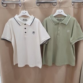 M로고카라PQ티셔츠P2621T102_EIC