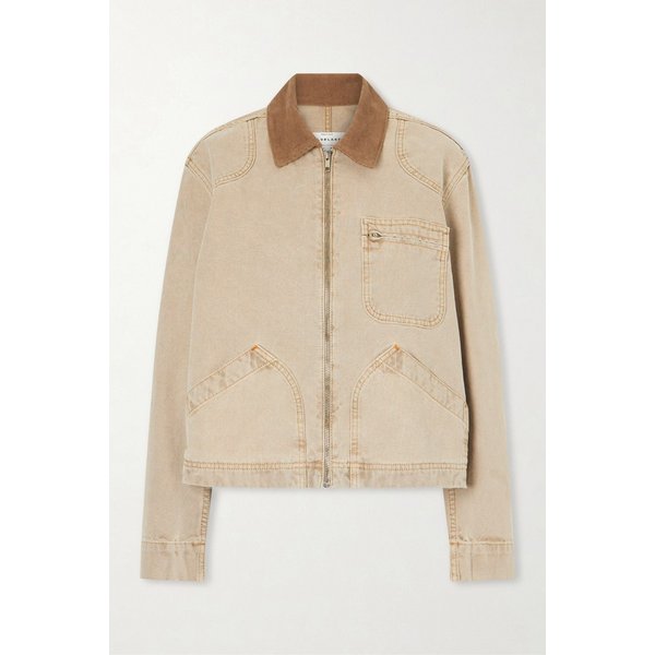 실버레이크 하이 코듀로이 트림 코튼 캔버스 재킷 46376663163085101