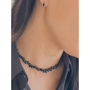 클래식 블랙 펄 넥클리스 Classic black pearl necklace