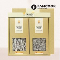 [9/13(금)오전9시 주문마감][팸쿡]은빛멸치선물세트2단(세멸500g,중멸380g)/쇼핑백증정