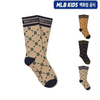 MLB키즈 24N [KIDS]프리미엄 모노그램 스케이트 삭스 (3color) 7ASOMD34N