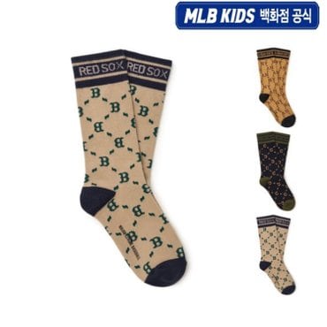 MLB키즈 24N [KIDS]프리미엄 모노그램 스케이트 삭스 (3color) 7ASOMD34N