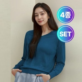  [최초가 79,900원]빅토리아 스카시 브이넥 니트 4종세트