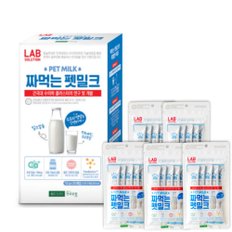 건국우유 랩솔루션 짜먹는 펫밀크 1박스 (12g x 25개) 강아지 고양이 영양 간식