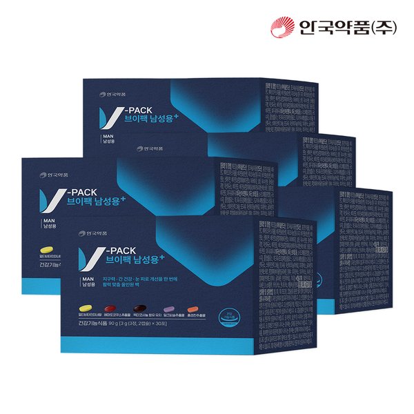 [안국약품] 브이팩 V-PACK 남성용 영양제 30포X5박스 (5개월분)