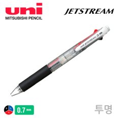 미쯔비시 제트스트림 3색 볼펜 0.7mm (투명)