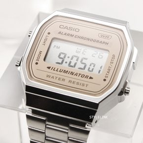 [정품] CASIO 카시오 빈티지 뉴컬러 A168WA-8AY 레트로 공용 메탈시계