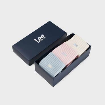 LEE 여성 트위치 로고 삭스 3PACK 컬러 믹스 LE2501SK71CX