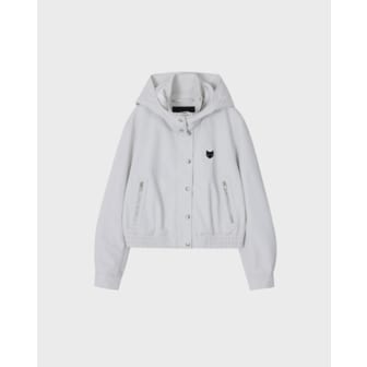 송지오 [파주점] [송지오우먼]지제로 팬서 크롭 후드 점퍼 라이트 그레이 WI2JP901LG