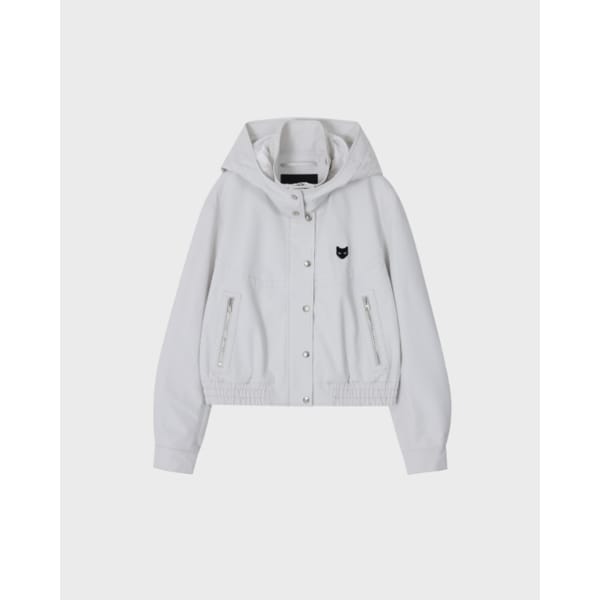 [파주점] [송지오우먼]지제로 팬서 크롭 후드 점퍼 라이트 그레이 WI2JP901LG