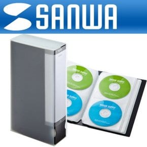 블랙 SANWA 파일형 CD DVD FCD-FL72BK 케이스72매