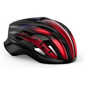 영국 멧 헬멧 MET Trenta 3K Carbon MIPS Road Cycling Helmet In Red Iridium Size Large 5861