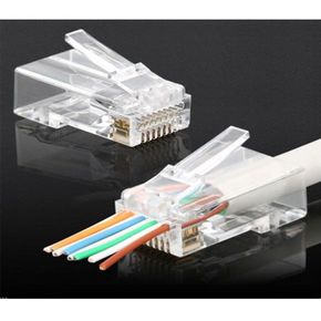 랜 플러그 CAT6 RJ45 8P8C 랜 커넥터 랜포트 1개