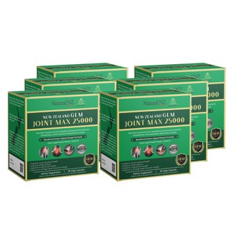  내츄럴엔젯 지엘엠 조인트맥스 뉴질랜드 홍합 비타민디 90식물성캡슐 6개