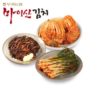 [한국농협김치] 전북 대표김치 마이산김치 3종3호(포기김치3kg+파김치1kg+고들빼기1kg)