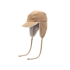 TRAPPER HAT / REVERSE FUR / FLANNEL BEIGE