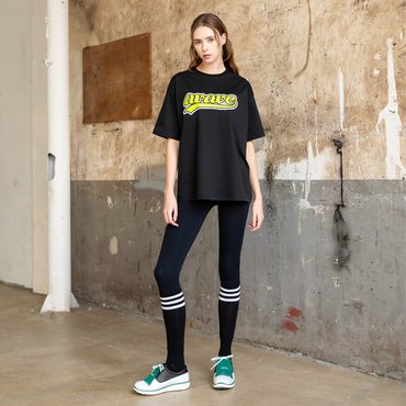 어베이브 골프 테니스 여성 9부 모노 레깅스 블랙 AVLEGGING9BK