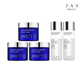 쟈스 글루타치온 크림 60ml x3 + 엑스퍼트 세럼 130ml x2 (S11007038)