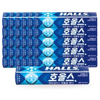  HALLS 호올스 캔디 멘톨립터스 27.9g x30개/홀스 사탕