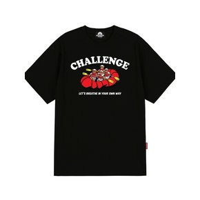 CHALLENGE BOAT BEAR GRAPHIC 티셔츠 - 블랙