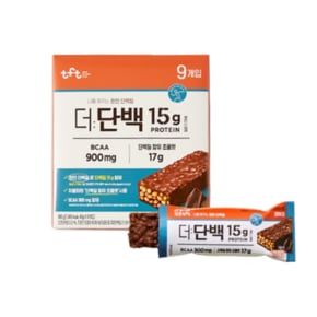 더단백 크런치바 초코 40g 9개 에너지바 디저트 다이어트