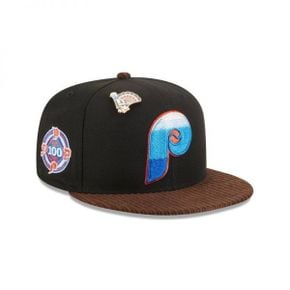 [해외] 992466 뉴에라 모자 MLB [필라델피아 필리스] Feathered Cord 59FIFTY Hat