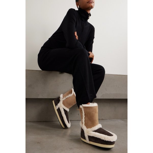 문부츠 EVX 시어링 트림 스웨이드 스노우 부츠 46376663162976183