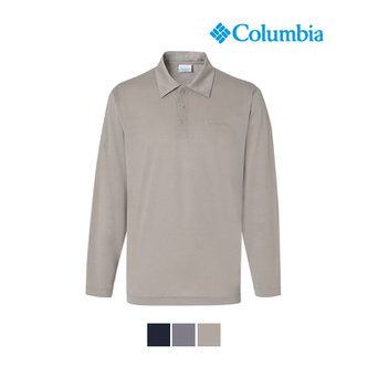 컬럼비아 남성 데일리 카라 티셔츠_멜란지베이지 (C44-YMD610)