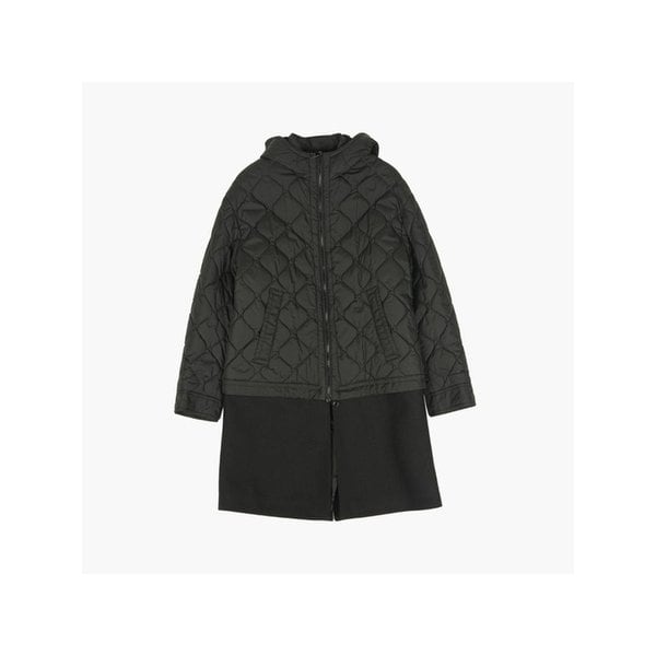 후드 패딩믹스 울코트 블랙 BCA178CV