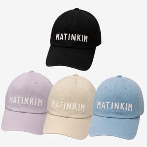 (국내정품) 마뗑킴 APPLIQUE FELT LOGO 아플리케 펠트 로고 볼캡 남녀공용 야구모자 커플모자