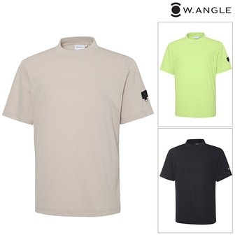 와이드앵글 남성 코업 와플 라운드 반팔 티셔츠(WMM23202)