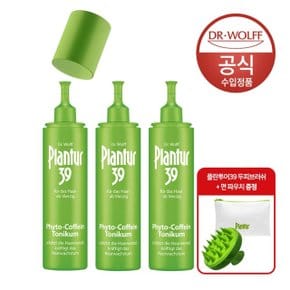 플란투어39 파이토-카페인 토닉 (두피 활성화) 200ml x3