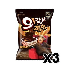 오감자찍먹 블랙알리오소스맛 봉지스낵 50g x 3개