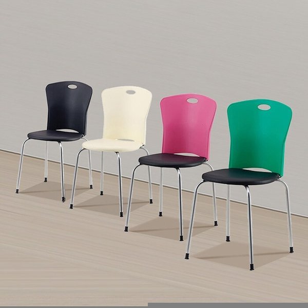 쌓아서 정리 OK! 손잡이 달린 이동형 의자 WB654