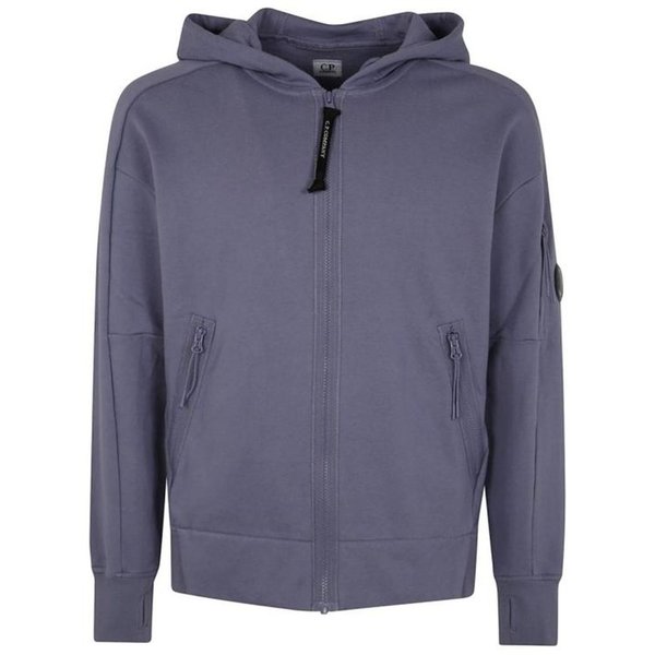 씨피 컴퍼니 다이애그널 레이즈드 플리스 후드집업 18CMSS025A 005086W 774 LAVENDER VIOLET DOM