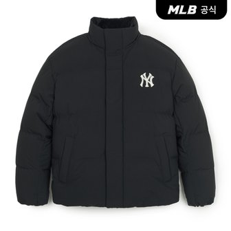 MLB [코리아공식] 빅럭스 구스 숏패딩 NY (Black)