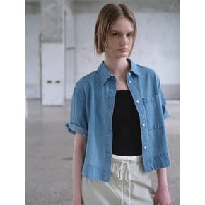 Crop Shirts Blouse  Denim (KE6360M03P)
